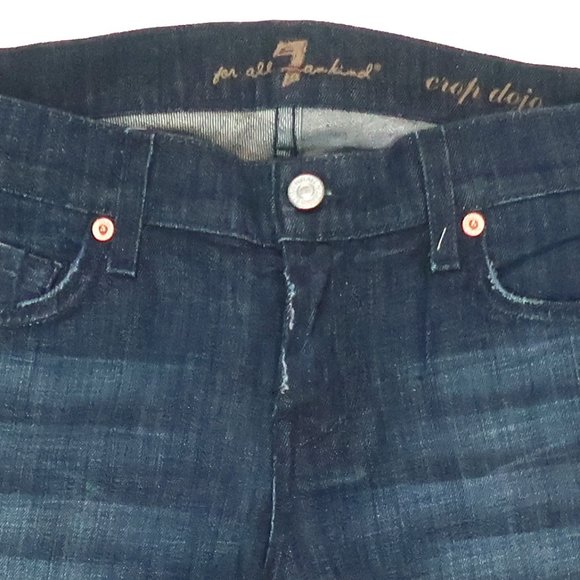 7 FOR ALL MANKIND Dojo Crop Jeans Size 27 NWT - Picture 4 of 6